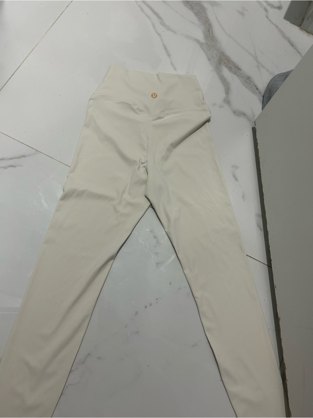 lululemon athletica Girls' High-Rise Cream Leggings